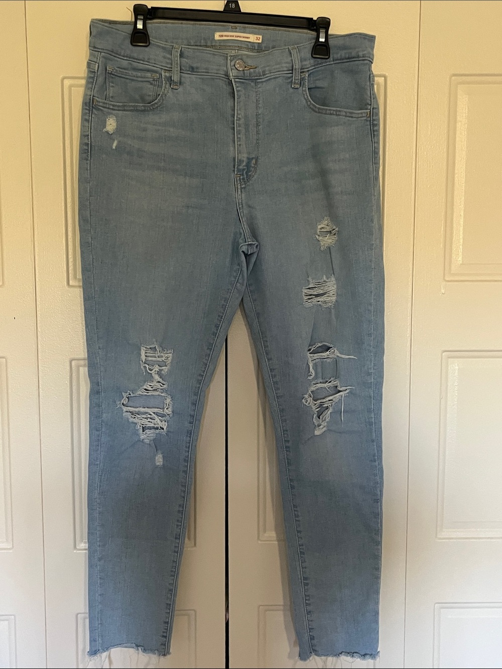 Light Blue Distressed Women’s Jeans